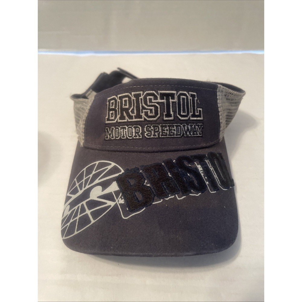 Bristol‎ Motor Speedway Visor Strapback Hat One Size NASCAR Racing Cap